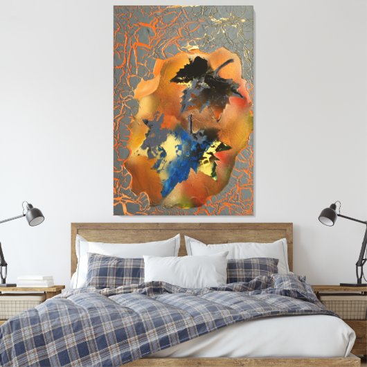 32,00 x 48,00 inch foglie morte canvas afdruk (Insitu (Slaapkamer))