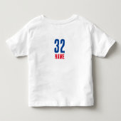 #32 Aanpasbare Gridiron Dynamo van [Teamnaam] Kinder Shirts (Achterkant)
