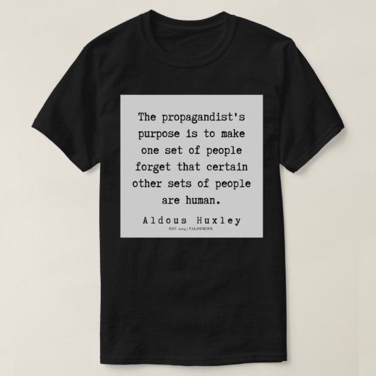 32 Aldous Huxley Quotes 190714 T-shirt (Design voorkant)