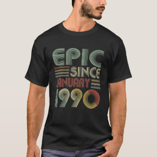 32 Bday Decorations epic Sedert januari 1990 Geboo T-shirt