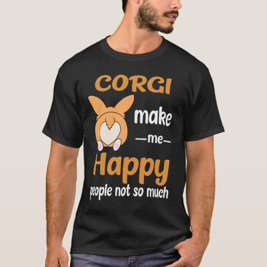 32 Corgi Maak me gelukkig T-shirt (Voorkant)