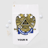 32 DEGREE MASON Golf Towel Golfhanddoek (Insitu)