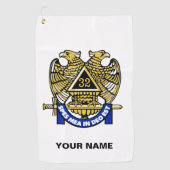 32 DEGREE MASON Golf Towel Golfhanddoek (Voorkant)
