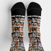 32 Foto's - foto raster overal met één regel tekst Sokken (Top)