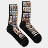 32 Foto's - foto raster overal met één regel tekst Sokken (Rechts)