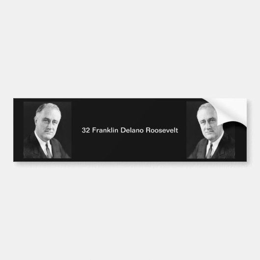 32 Franklin D. Roosevelt1 Bumpersticker (Voorkant)