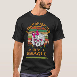 32 Gemakkelijk afgeleid door Beagle T-shirt