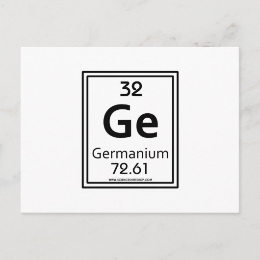 32 Germanium Briefkaart (Voorkant)