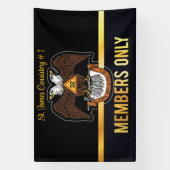 32 graden vrijmetselaar spandoek (Verticaal)