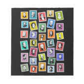 32 grafische portretten van de grootste componiste notitieblok (Voorkant)