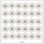 32-inch vinyl LOCAL HONEY mini jar LABELS (Vel)