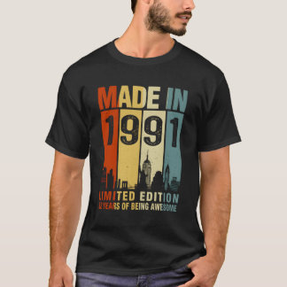 32 jaar Geweldige in 1991 T-shirt