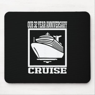 32 Jaar Jubileum Cruise Voor Mannen En Vrouwen Muismat