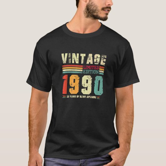 32 jaar oud Retro Geweldige sinds T-shirt (Voorkant)