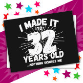 32 Jaar Oud Sarcastisch Meme Grappig 32e Verjaarda Briefkaart