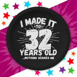 32 Jaar Oud Sarcastisch Meme Grappig 32e Verjaarda Papieren Bordje