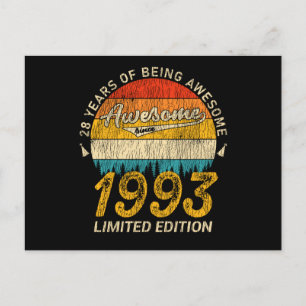 32 Jaar Oud Verjaardag 1993 Geweldig 32e Verjaarda Briefkaart