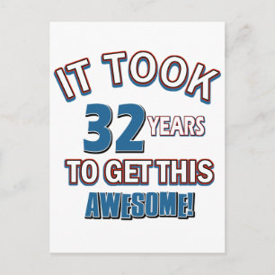 32 jaar oude design briefkaart
