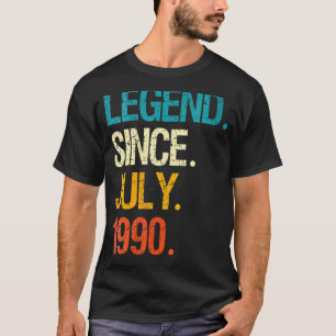 32 jaar oude legenda sinds juli 1990 32e verjaarda t-shirt