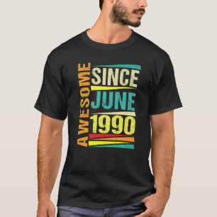32 jaar oude leggende sinds juni 1990 32e verjaard t-shirt