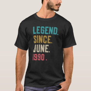 32 jaar oude leggende sinds juni 1990 32e verjaard t-shirt