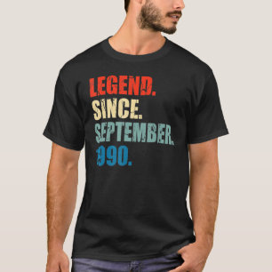 32 jaar oude leggende sinds september 1990 32e her t-shirt