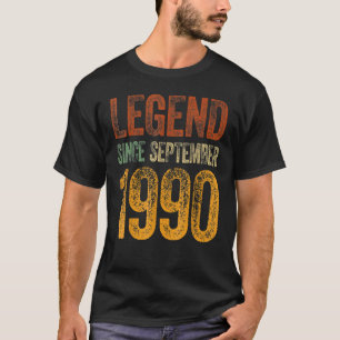 32 jaar oude leggende sinds september 1990 32e her t-shirt