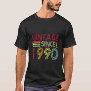 32 jaar oude Retro Vintage 1990 Editie 32e geboort T-shirt
