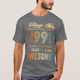 32 jaar Oude Vintage 1991 32e verjaardag Mannen Vr T-shirt