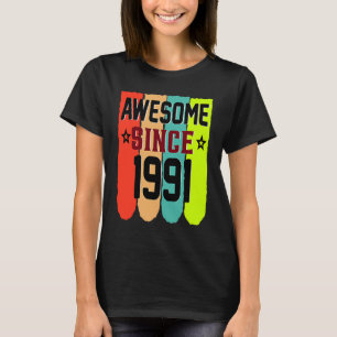 32 jaar oude Vintage 1991 32e verjaardag T-shirt
