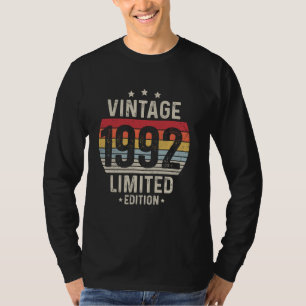 32 jaar oude Vintage 1992 Limited Edition 32nd Bir T-shirt