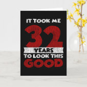 32-jarige dag bracht me er goed uit 32e verjaardag kaart (Gele Bloem)