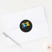 32-jarige meisjes 32e verjaardag ronde sticker (Envelop)