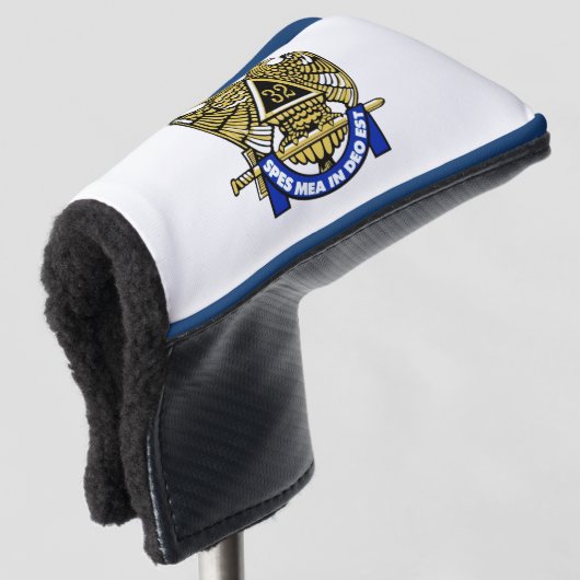 32 Mason voor graden   Golfheadcover (3/4 voorkant)