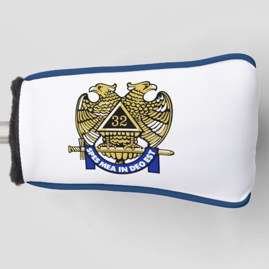 32 Mason voor graden Golfheadcover (Voorkant)