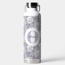 32 oz. Roos Tuin Monogram Lavendel Waterfles