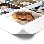 32 Photo Collage Modern Square Zwart-wit Poster (Hoek)