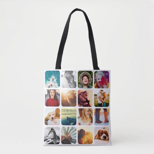 32 Photo Double Sided White Carry Bag Tote Bag (Voorkant)