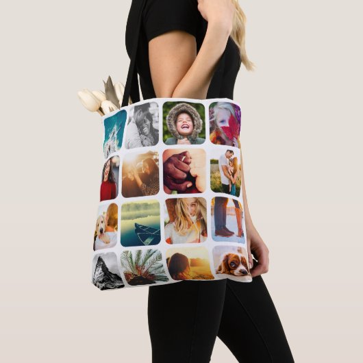 32 Photo Double Sided White Carry Bag Tote Bag (Dichtbij)