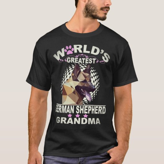 32 's Werelds Grootste Duitse Herders Oma Duitse T-shirt (Voorkant)