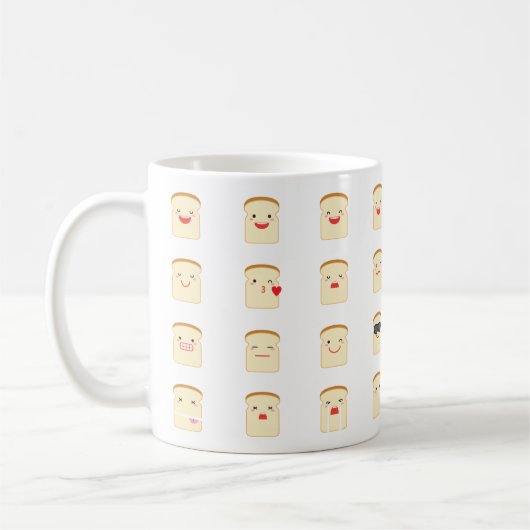 32 Stukstukken van de Mok van Brood Emojis (Links)