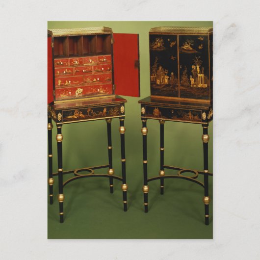 32:Two Chinoiserie cabinets, c.1770 Briefkaart (Voorkant)