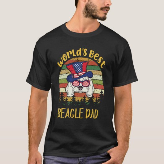 32 Werelds Beste Beagle Papa Beagle T-shirt (Voorkant)