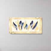 32" X 16" Vogels van een Veer Canvas Afdruk (Voorkant)