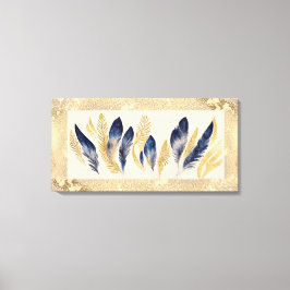 32" X 16" Vogels van een Veer Canvas Afdruk