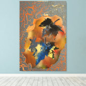 32 x 48 inch foglie morte canvas afdruk (Insitu (Houten vloer))