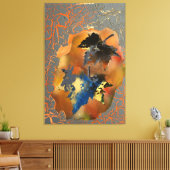 32 x 48 inch foglie morte canvas afdruk (Insitu (Woonkamer))