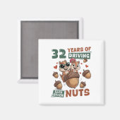 32e bruiloft Jubileum 32 jaar koppel matching Magneet (Voorkant / Achterkant)