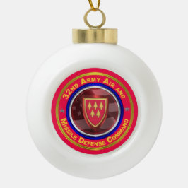 32e Commando Luchtvaart en raketverdediging Keramische Bal Ornament