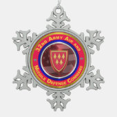 32e Commando Luchtvaart en raketverdediging Tin Sneeuwvlok Ornament (Voorkant)